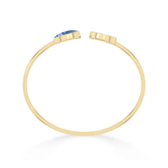 blue opal cab bracelet