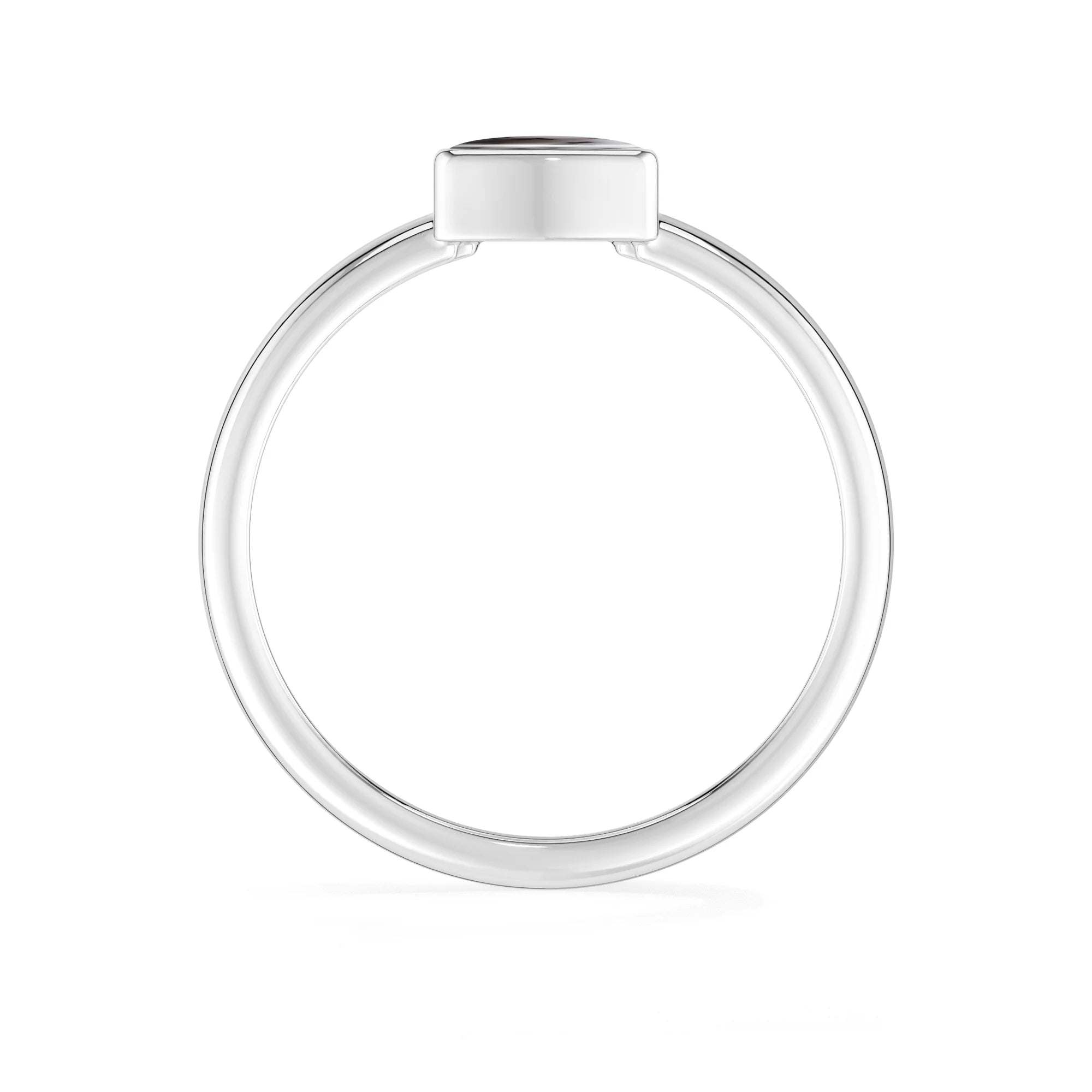 dendritic-opal bezel-set ring