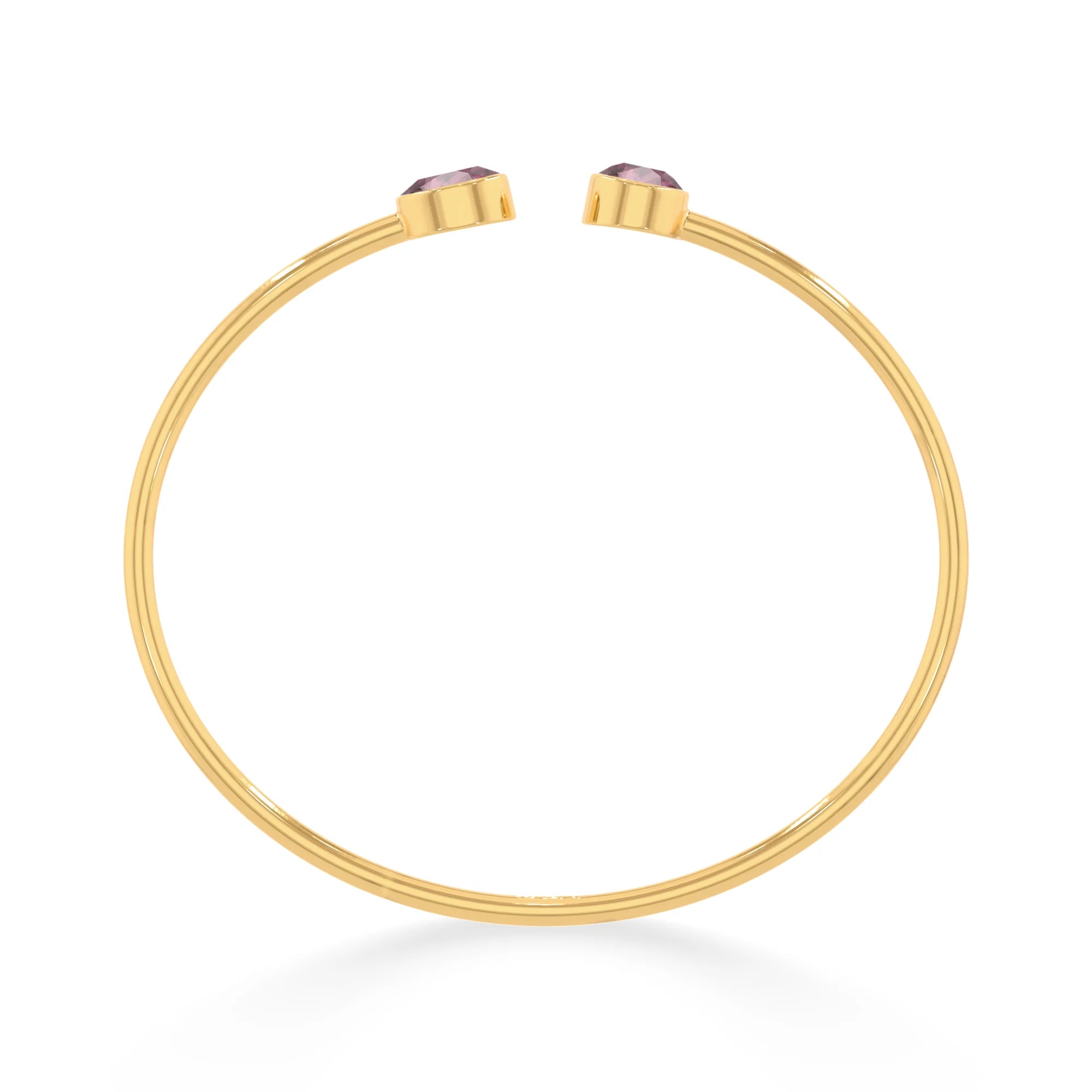 pink tourmaline cut bracelet