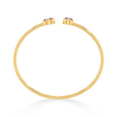 pink tourmaline cut bracelet
