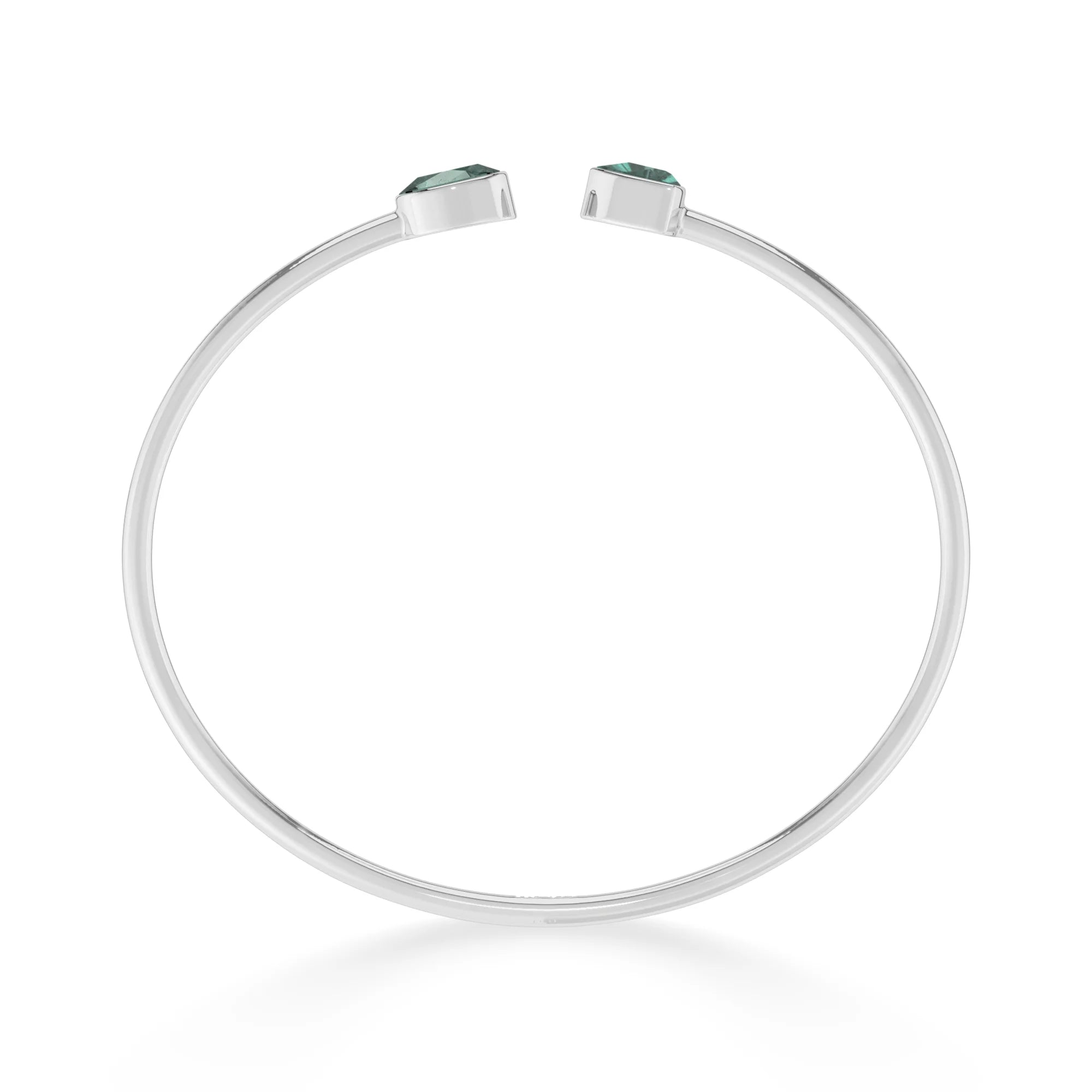 green tourmaline cut bracelet