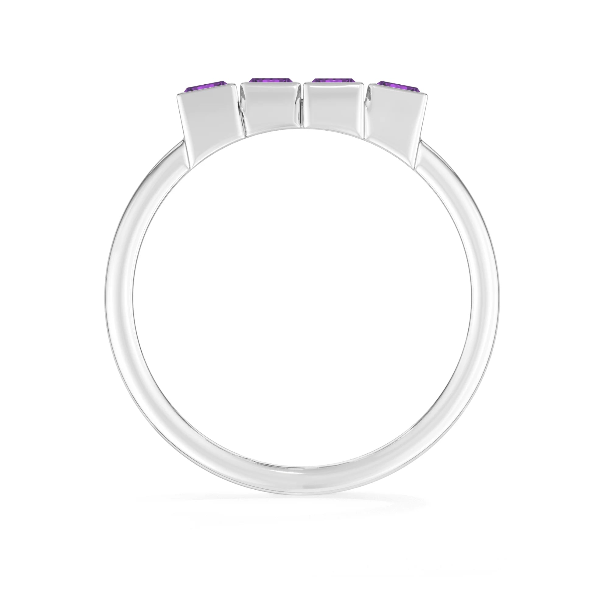 natural amethyst ring