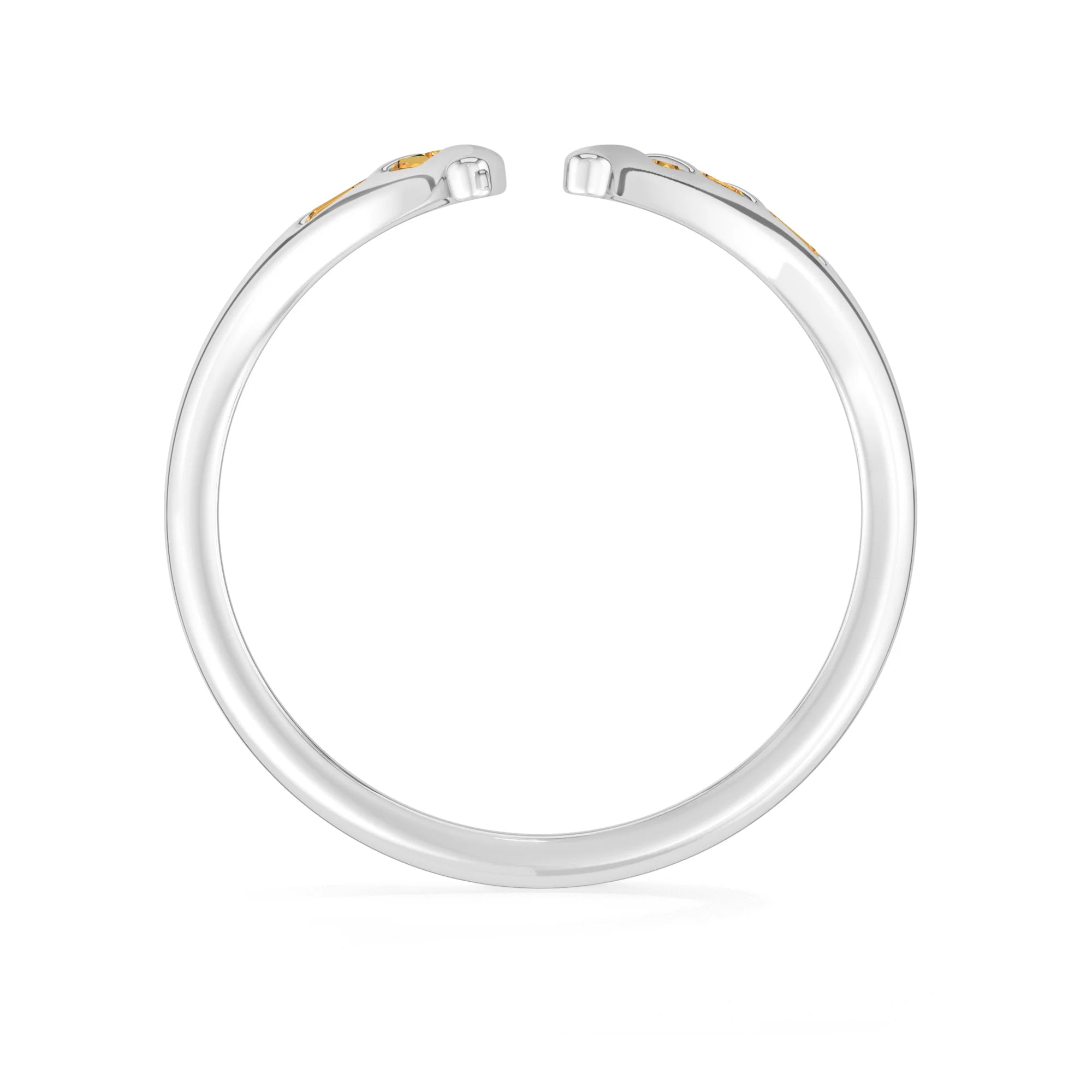 citrine bezel-set ring