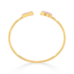 rose quartz cab bracelet
