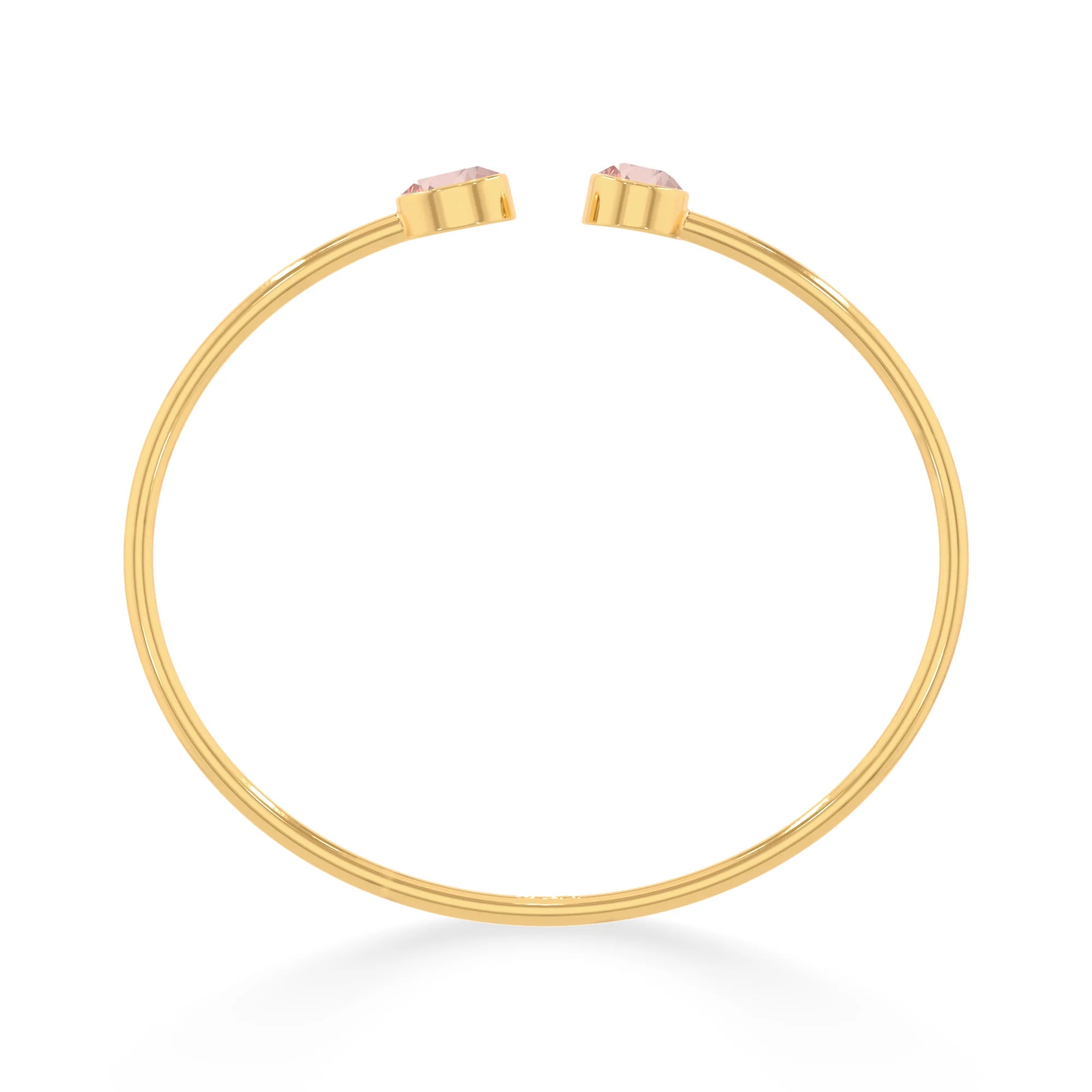 morganite cut bracelet