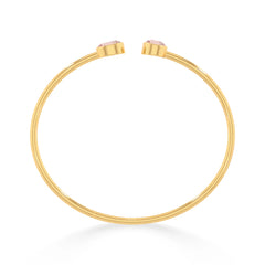 morganite cut bracelet