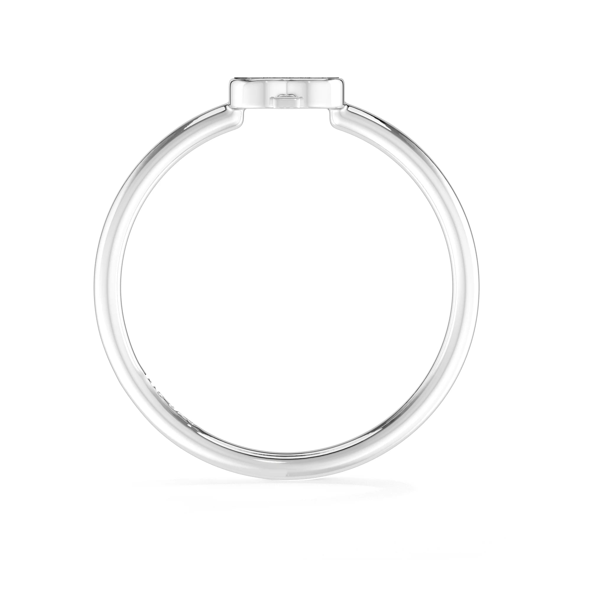 malachite stackable bezel-set ring