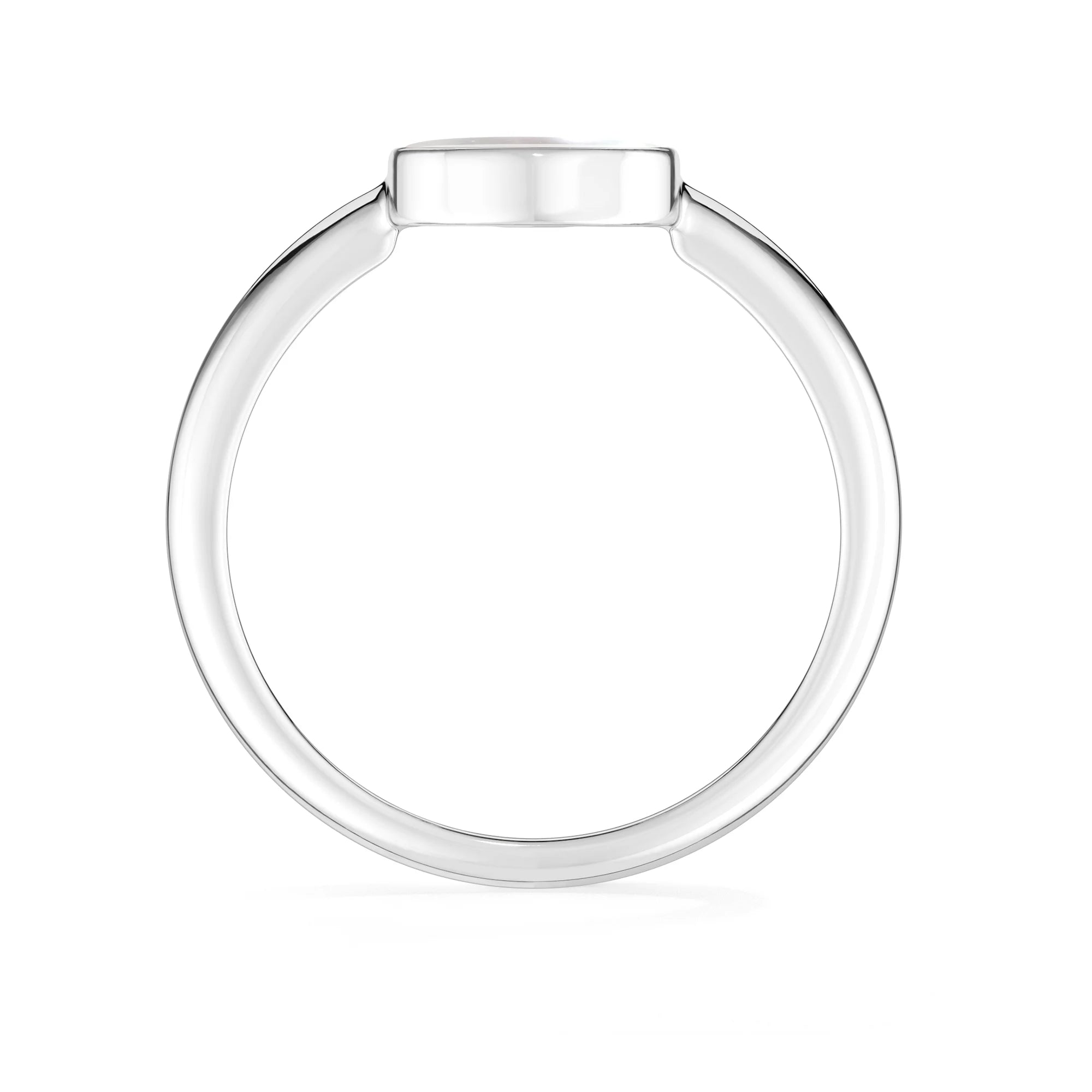 pearl bezel-set ring