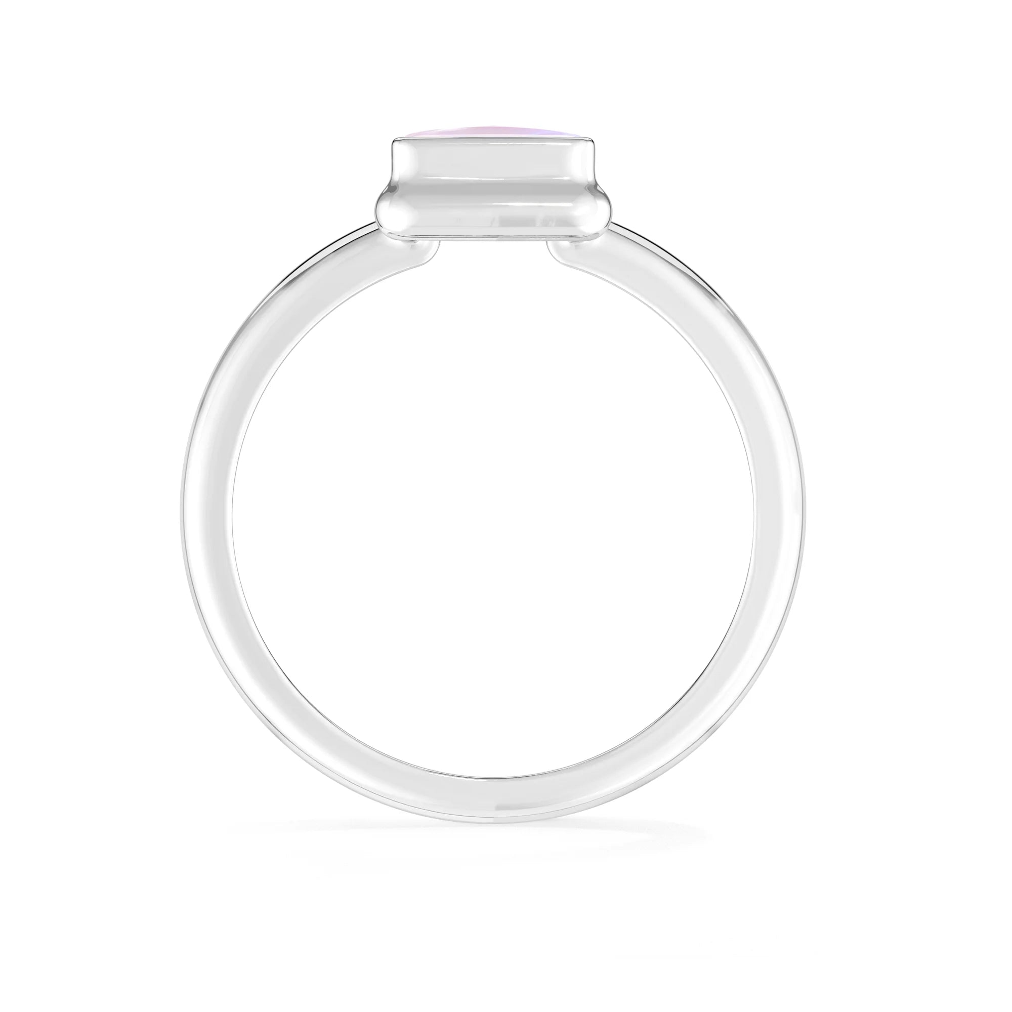 pink-moonstone bezel-set ring