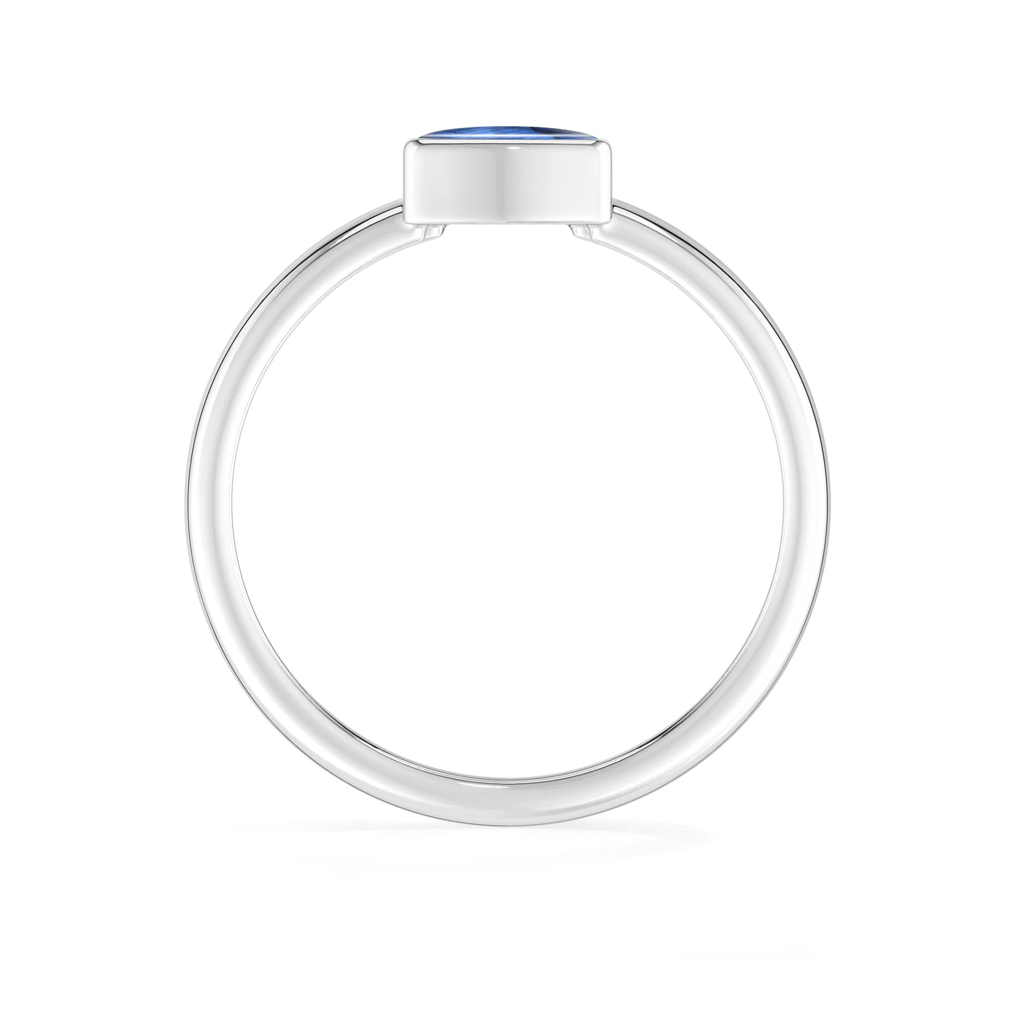 labradorite bezel-set ring