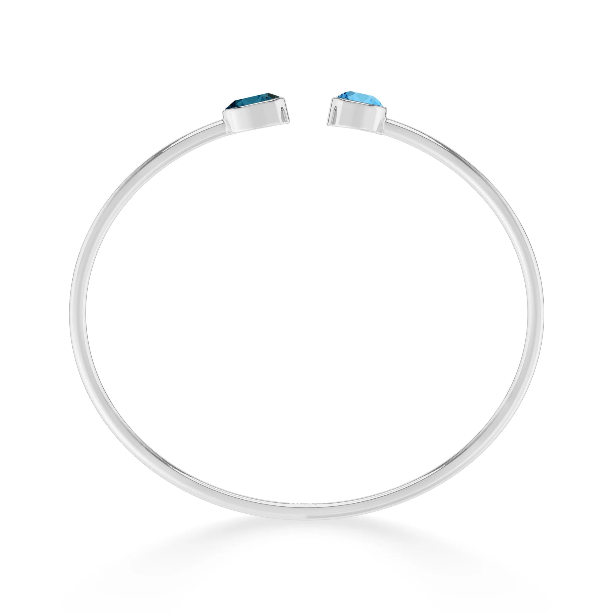 london blue topaz with swiss blue topaz cut bracelet