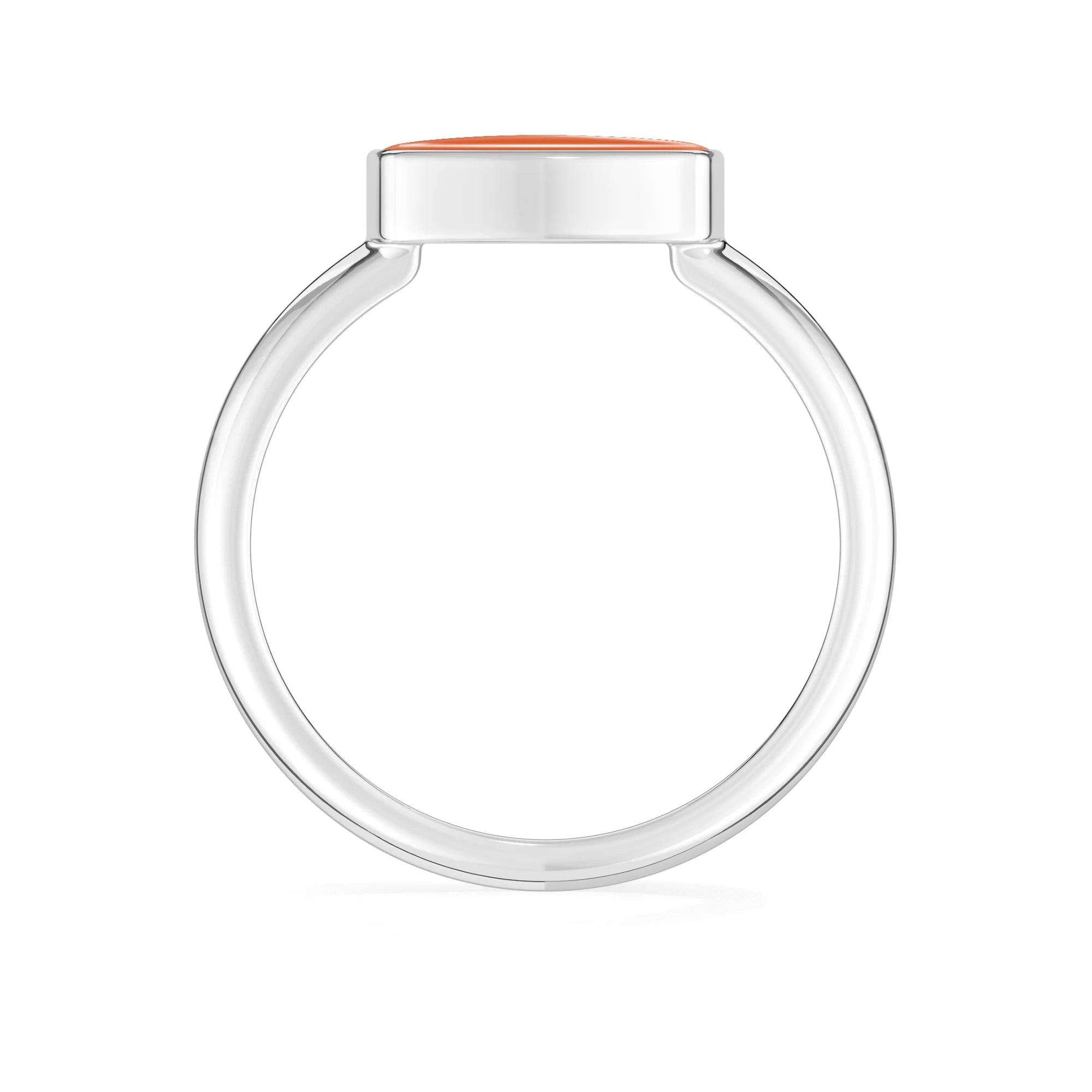 carnelian bezel-set ring