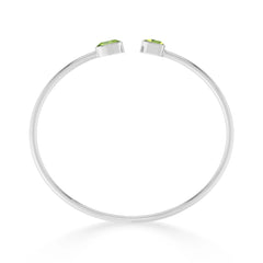 peridot cut bracelet