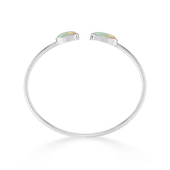 ethiopian opal cab bracelet