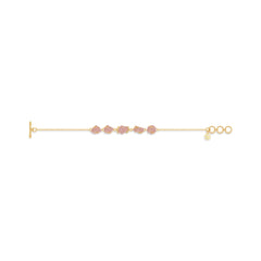 rose quartz rough bracelet