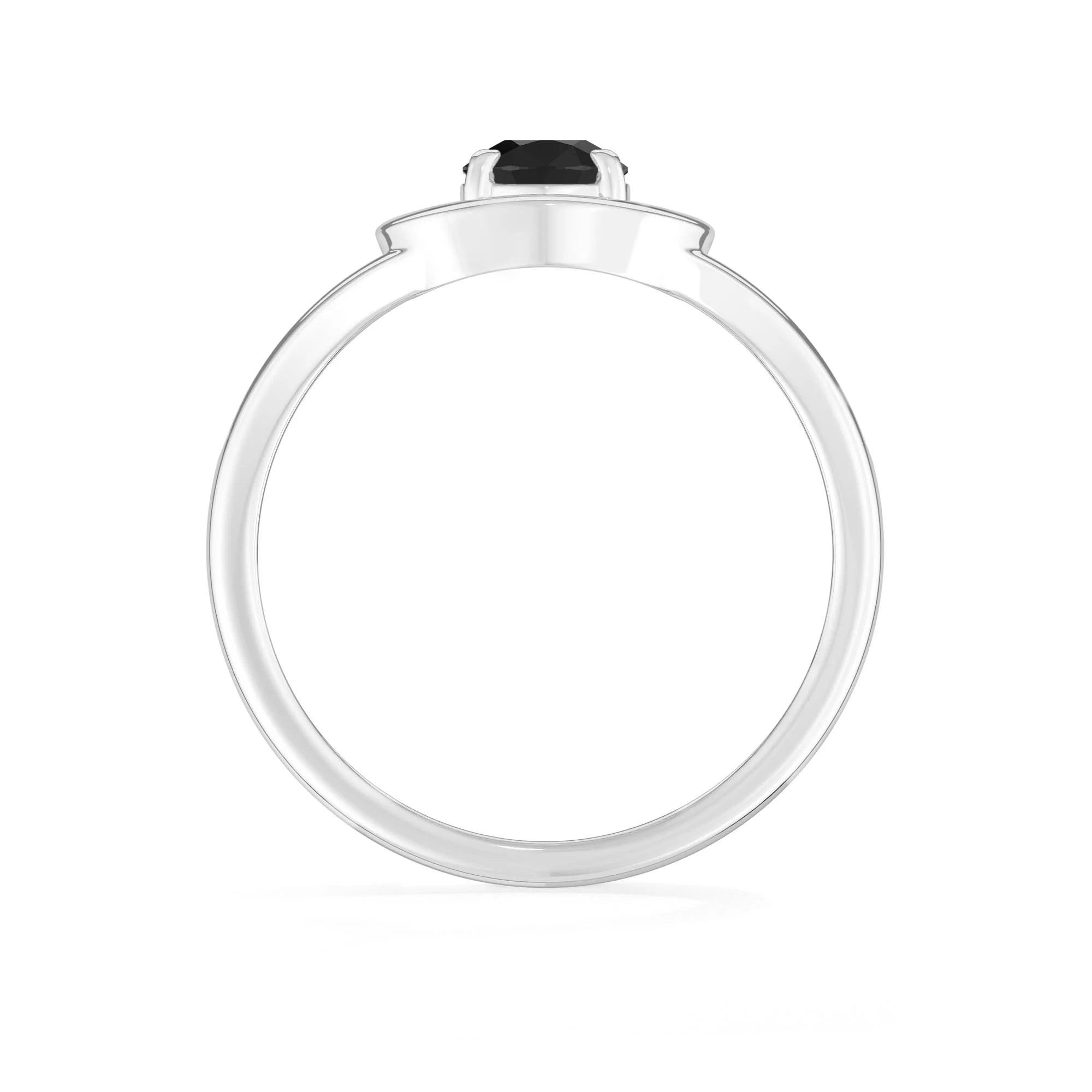 natural black tourmaline ring