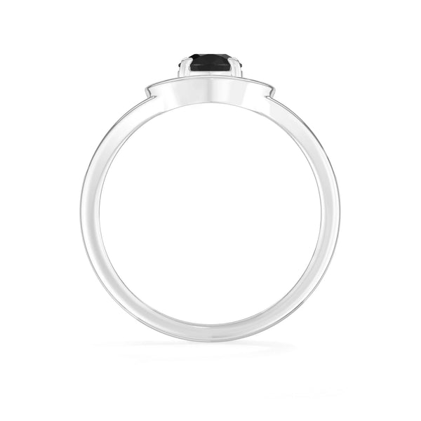natural black tourmaline ring