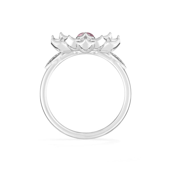 natural pink tourmaline ring