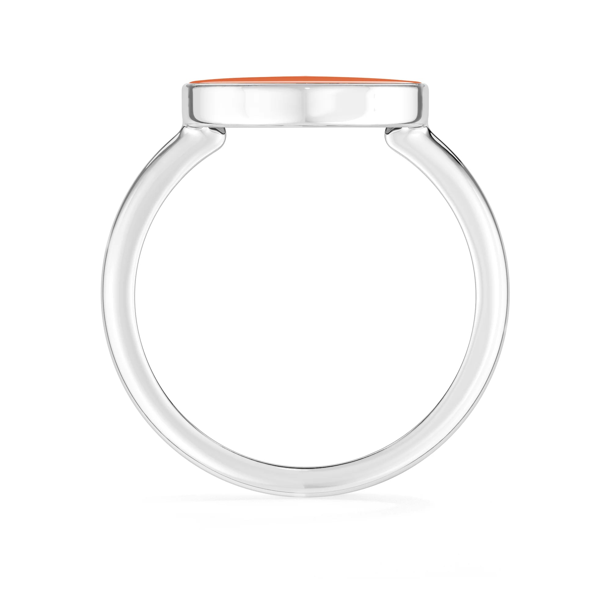 carnelian bezel-set ring