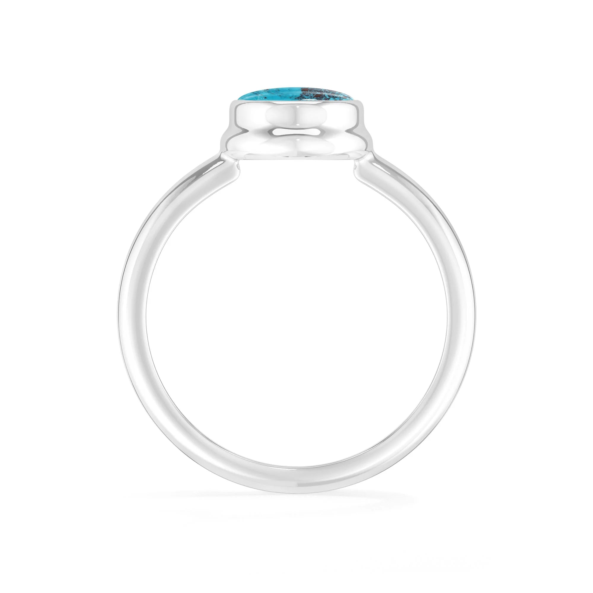shattuckite bezel-set ring