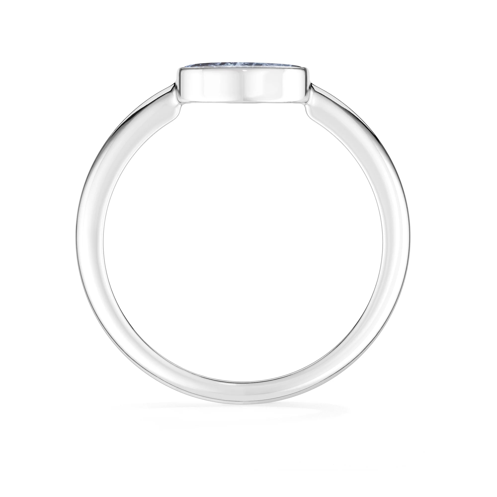pietersite bezel-set ring