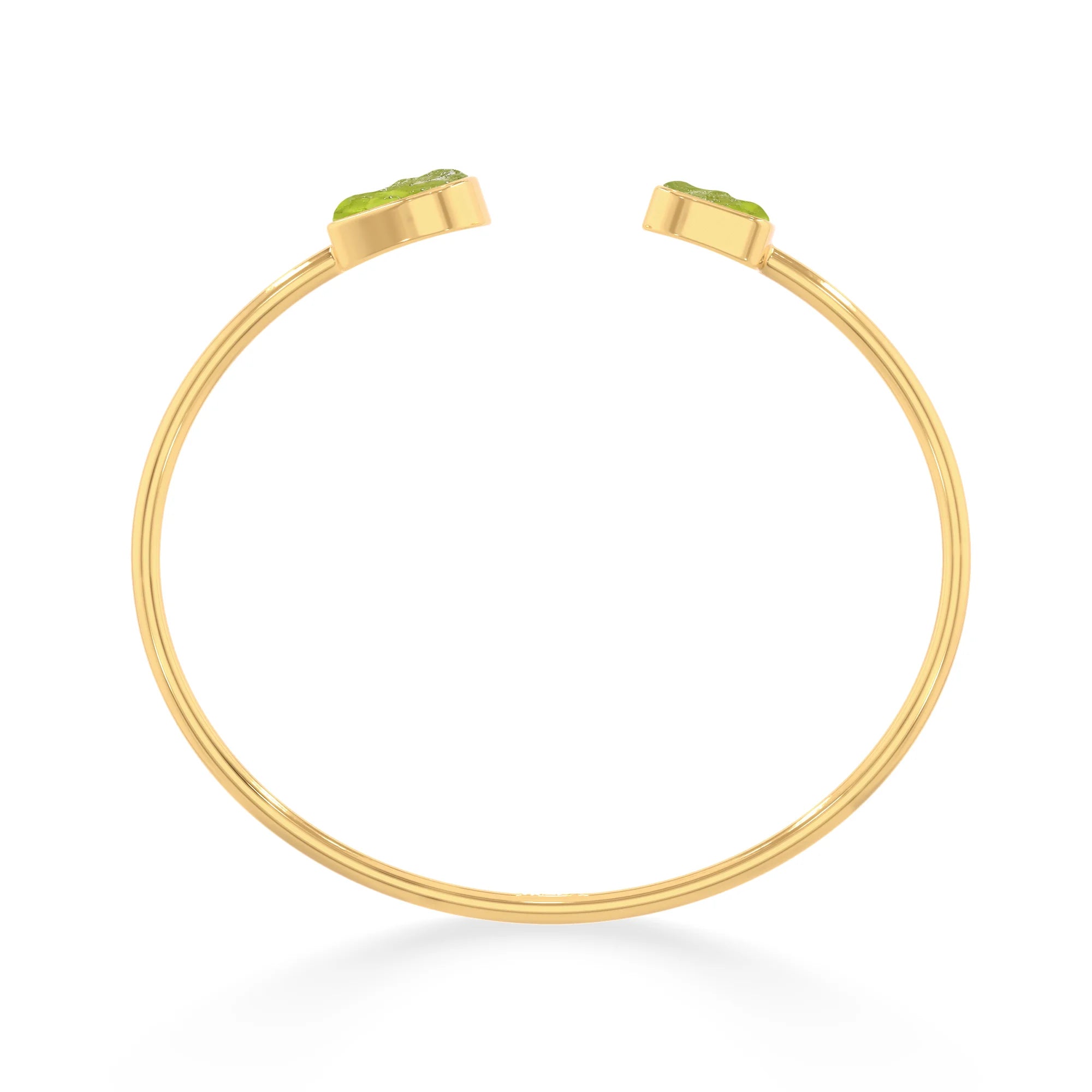 peridot twister bracelet