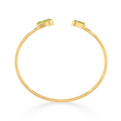 peridot twister bracelet