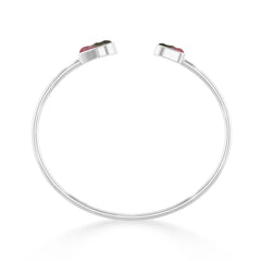 watermelon tourmaline twister bracelet