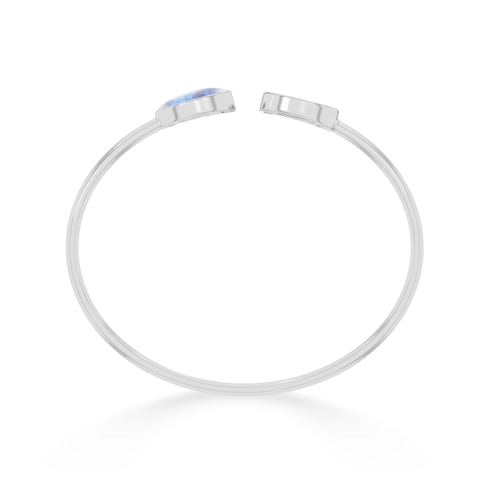 rainbow moonstone cab bracelet