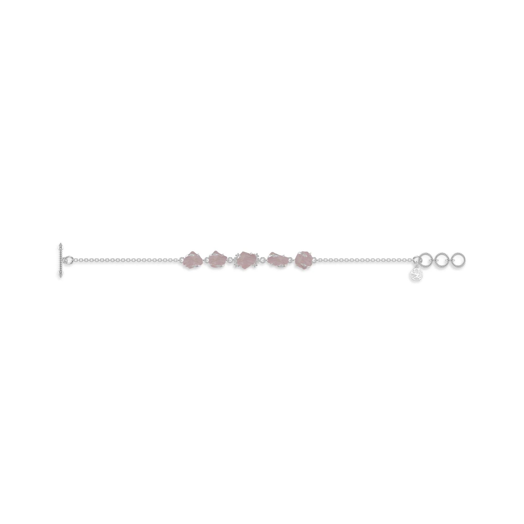 morganite rough bracelet