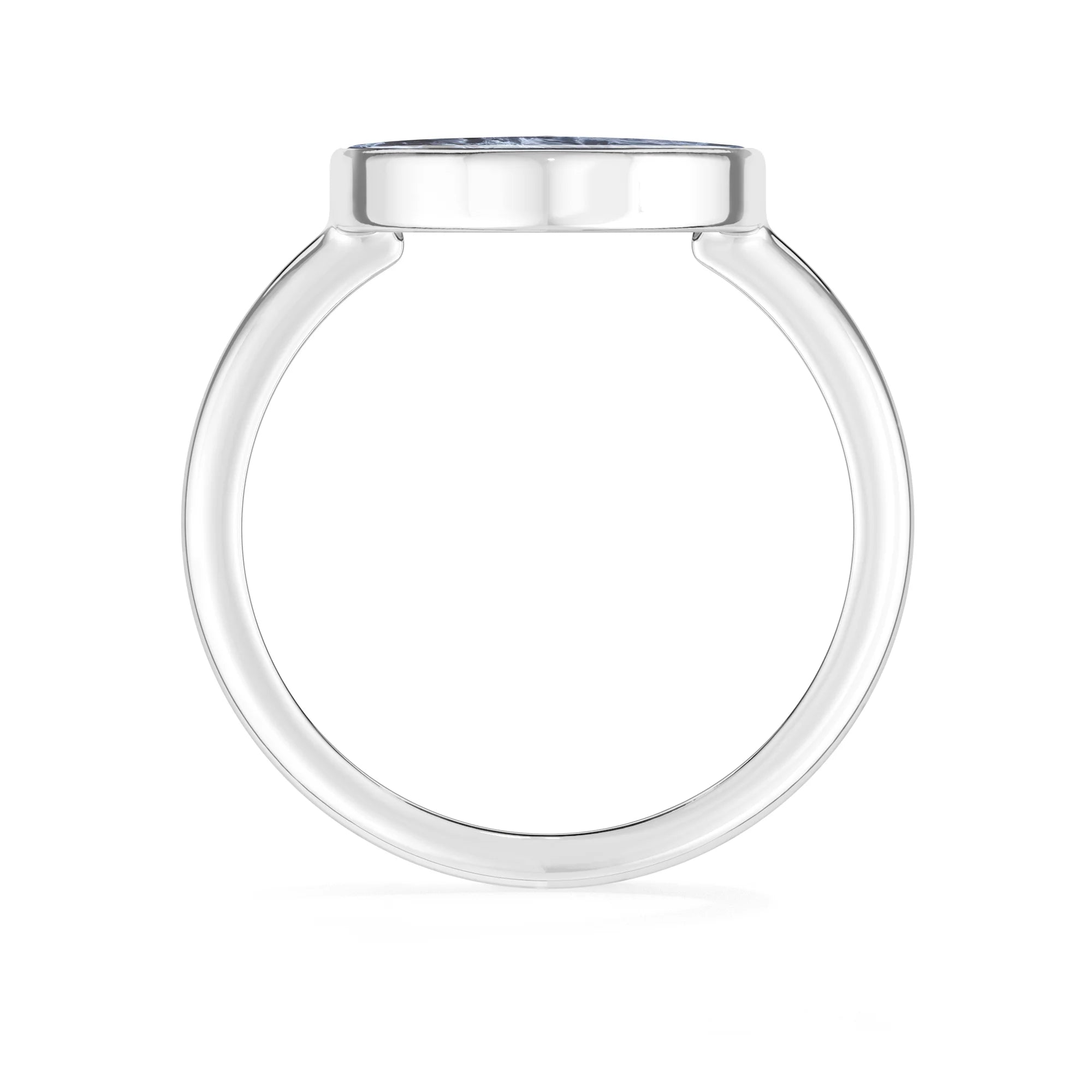 pietersite bezel-set ring