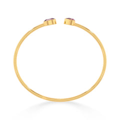 pink tourmaline cut bracelet
