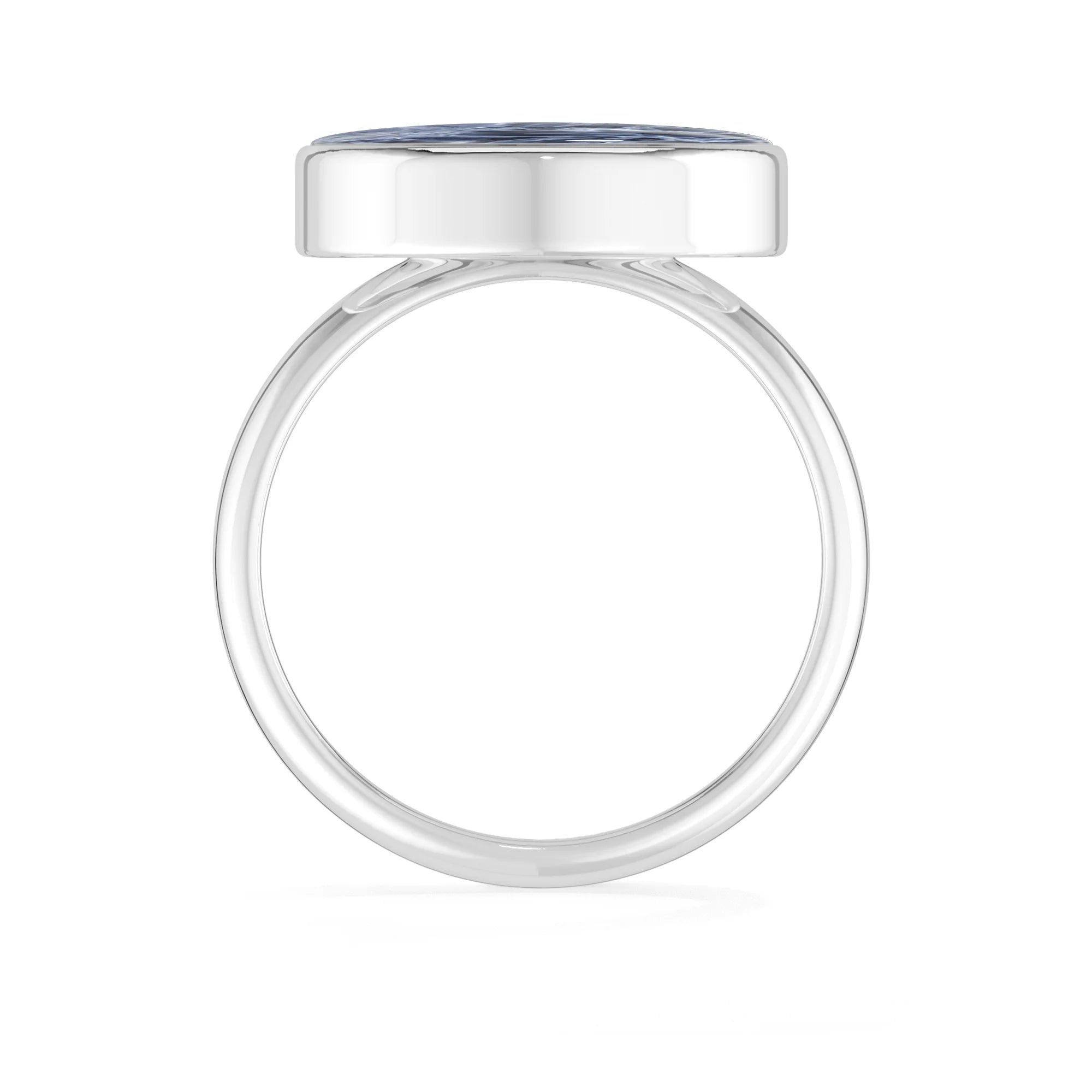 pietersite bezel-set ring