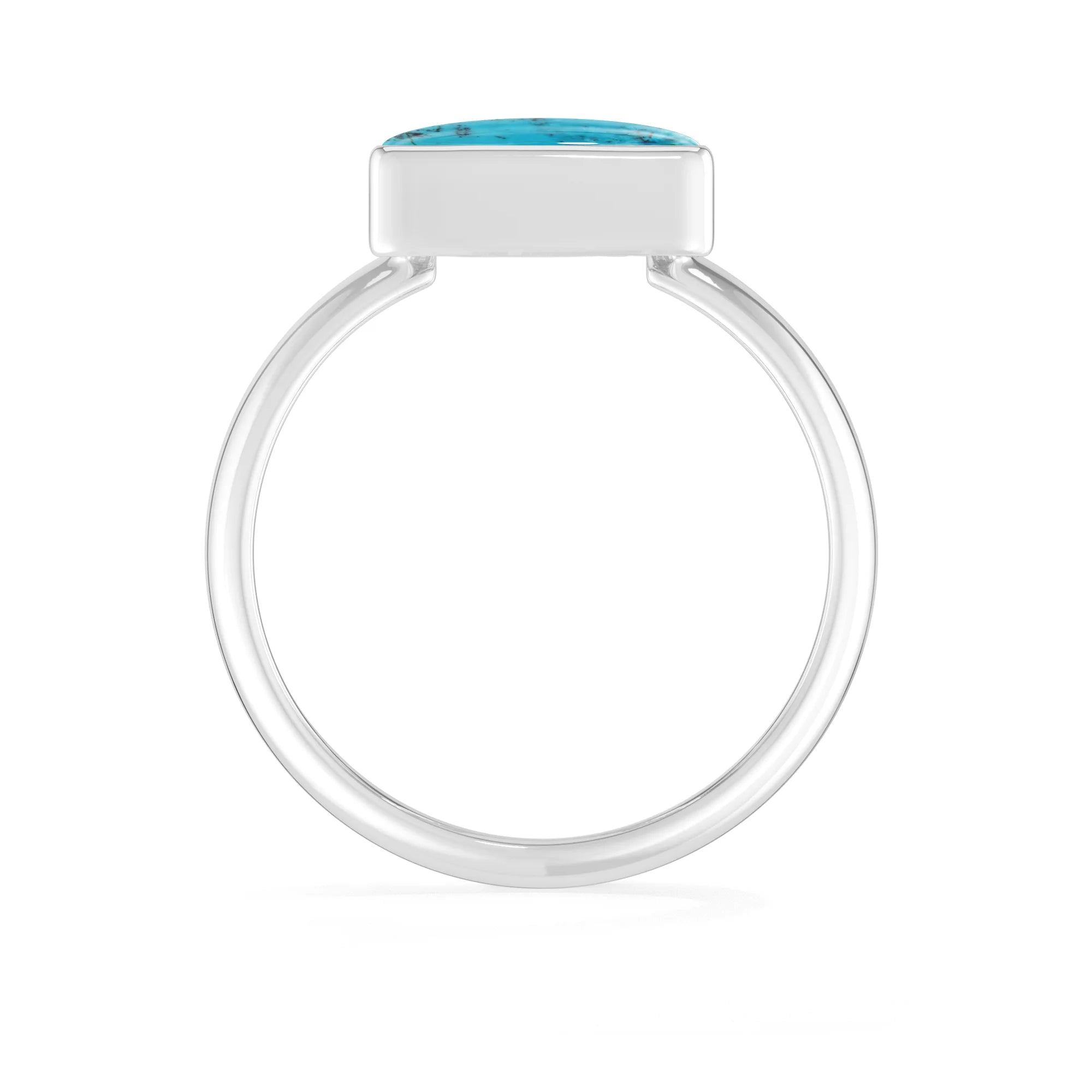 shattuckite bezel-set ring