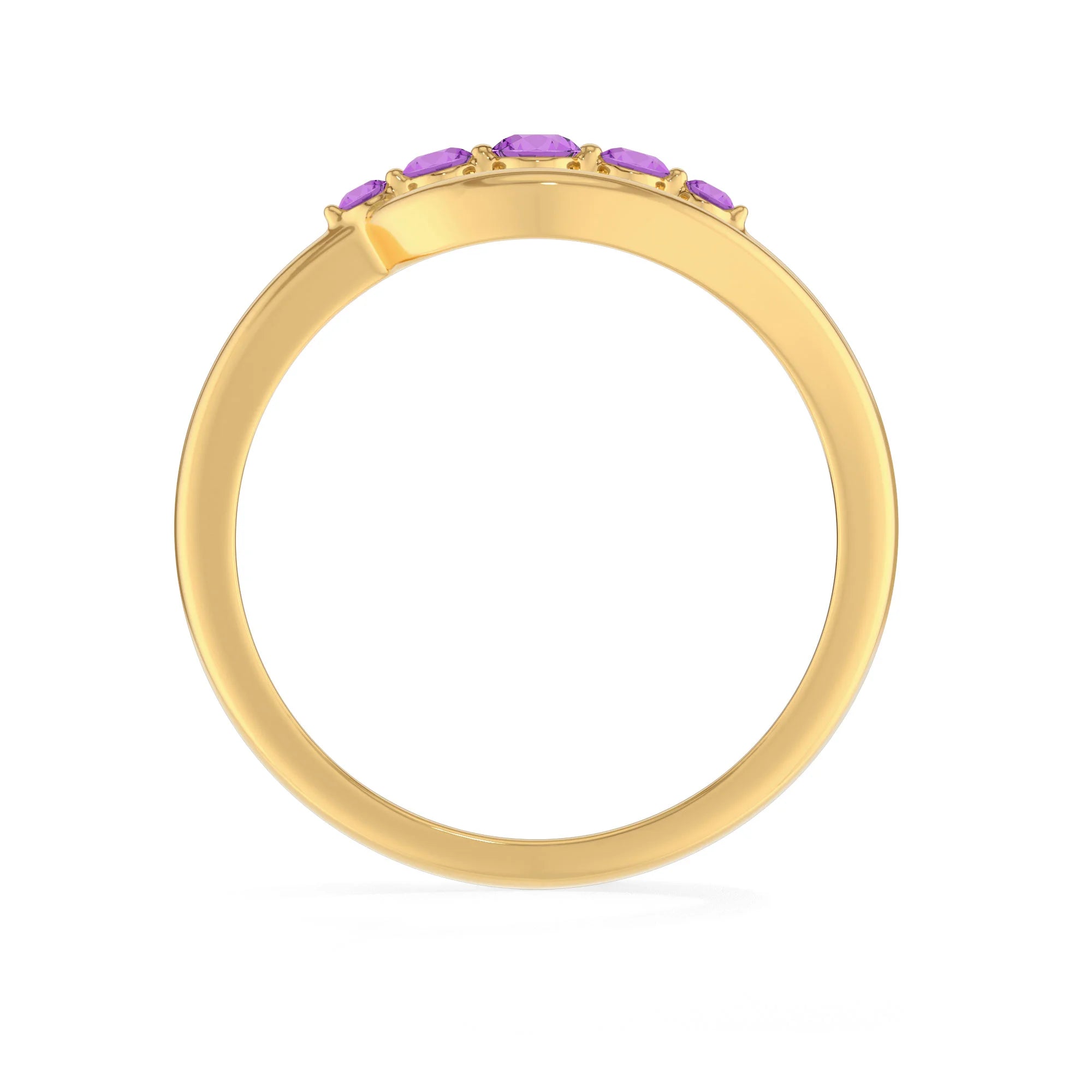 amethyst prong-set ring