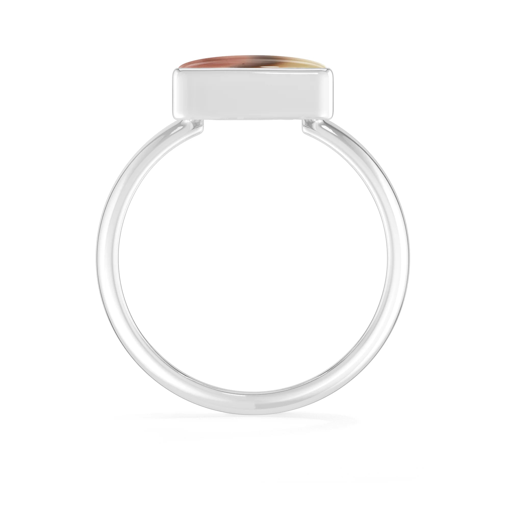 imperial-jasper bezel-set ring