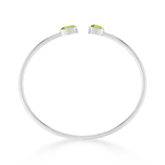 peridot cut bracelet