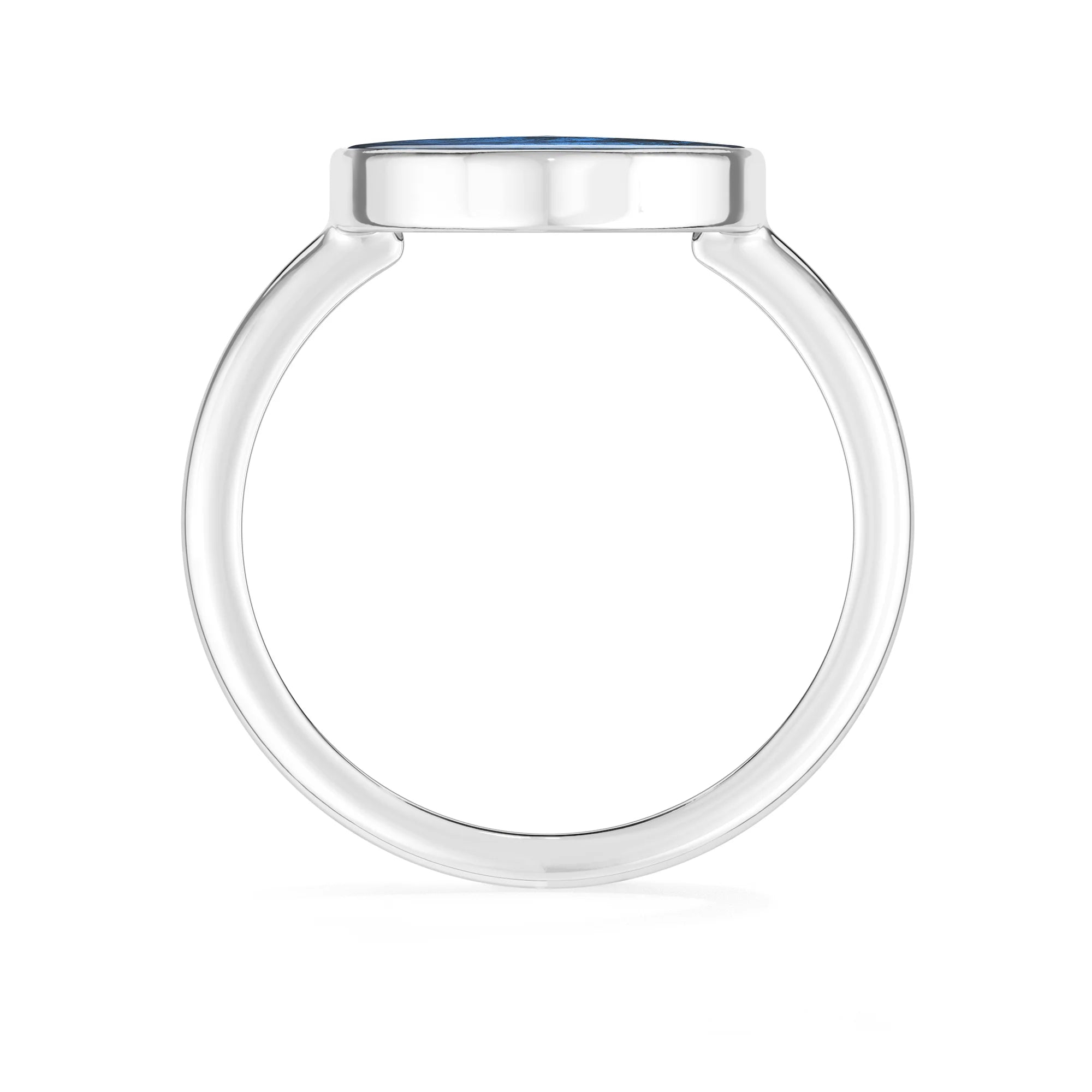 labradorite bezel-set ring