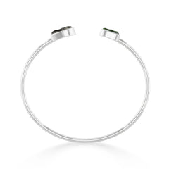 meteorite with moldavite twister bracelet