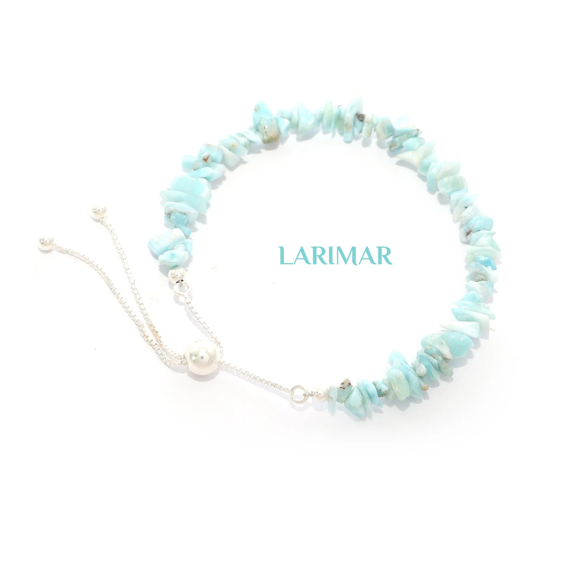 larimar rough bracelet