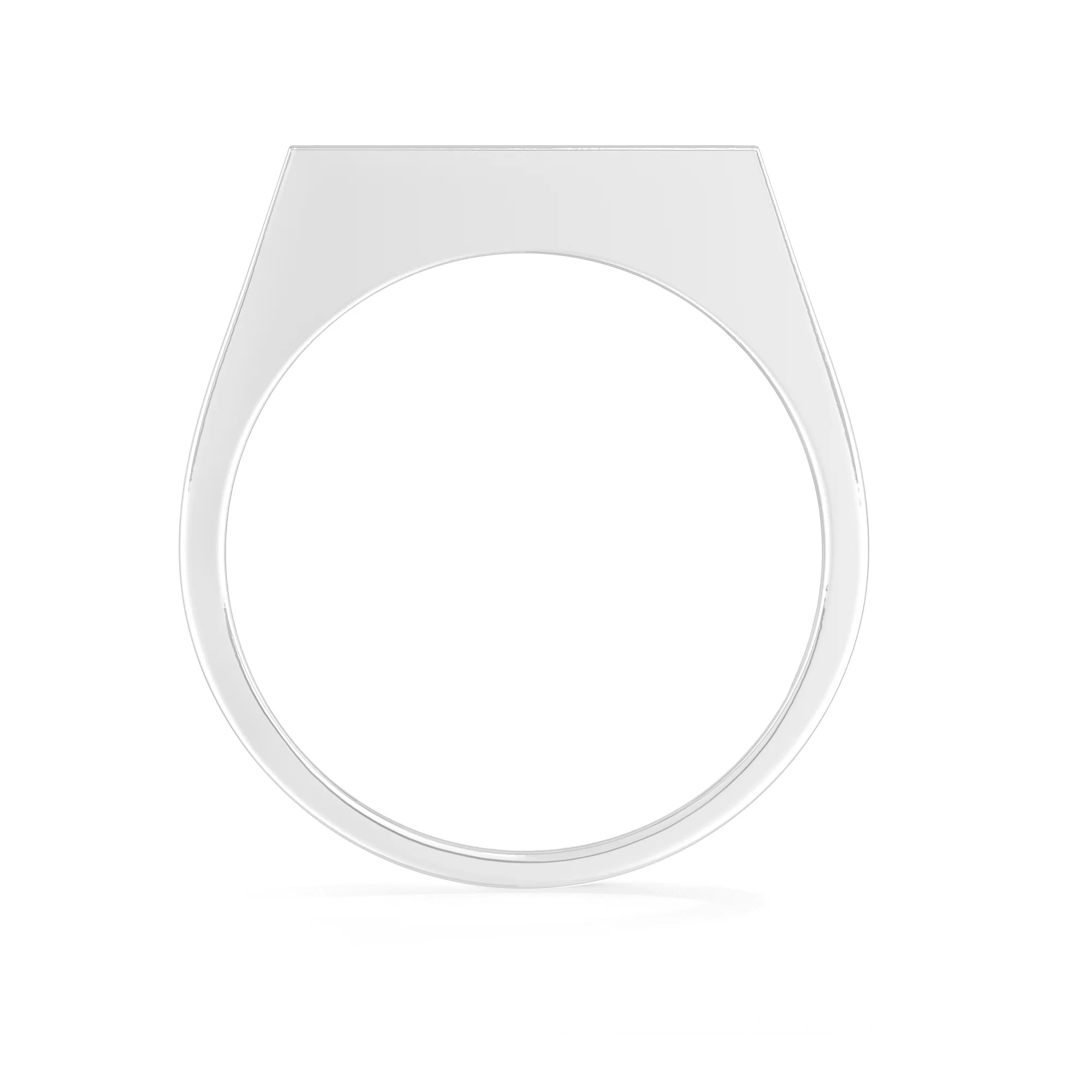 black tourmaline bezel-set ring