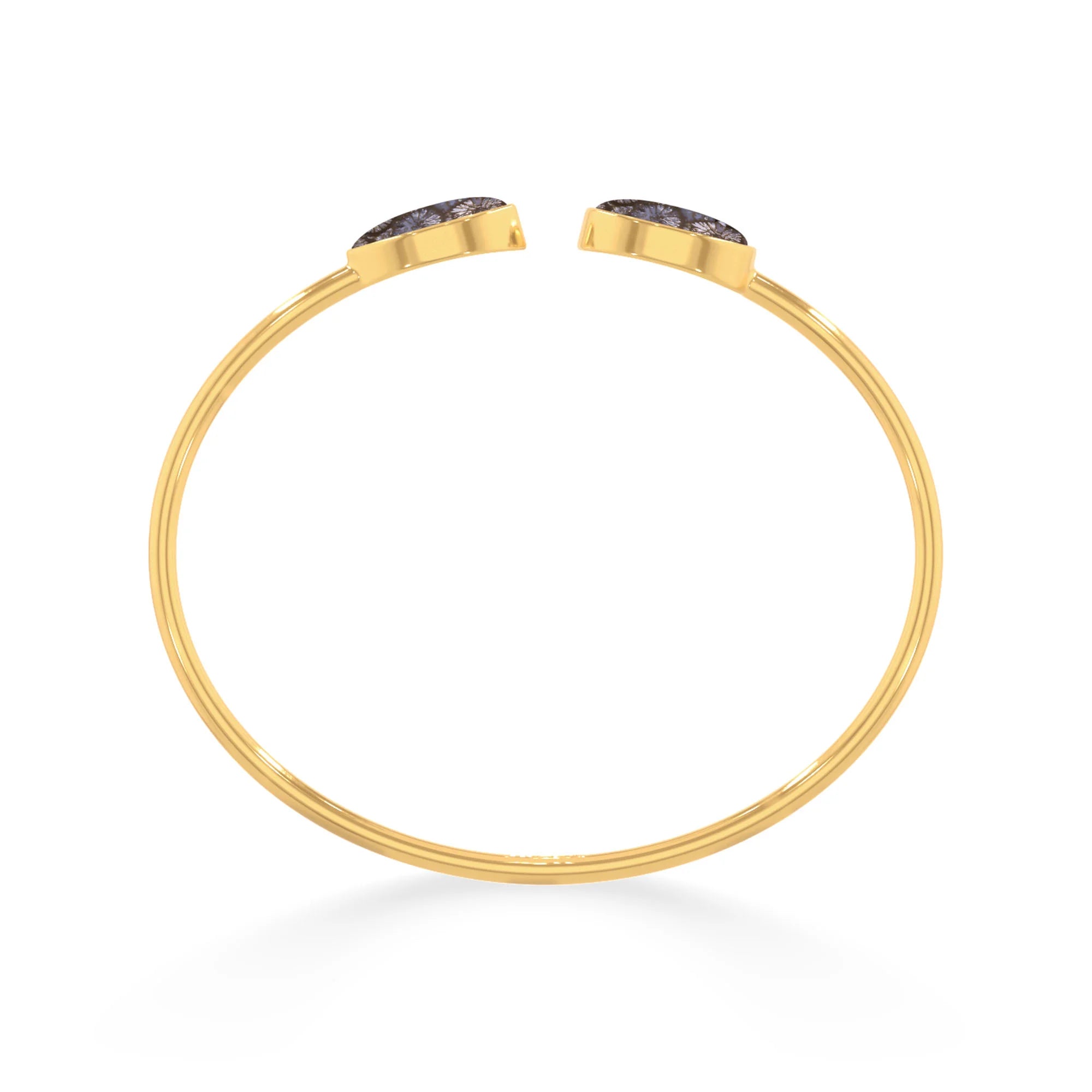 black fossil coral cab bracelet