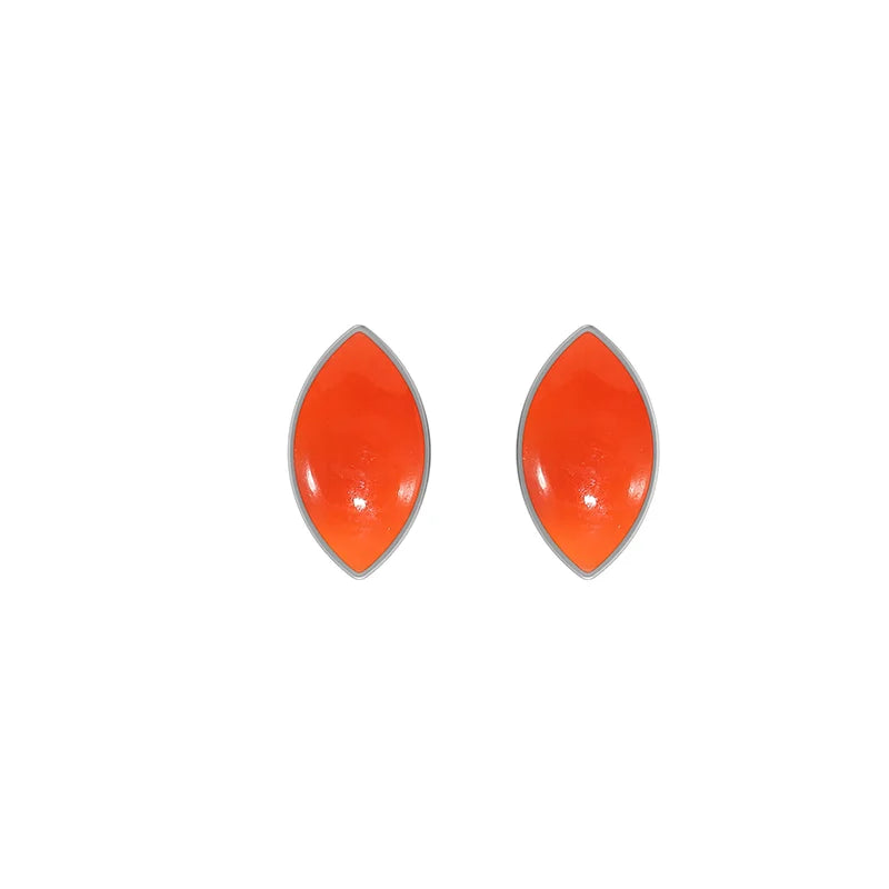 carnelian cab pear earrings