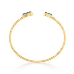 aquamarine twister bracelet