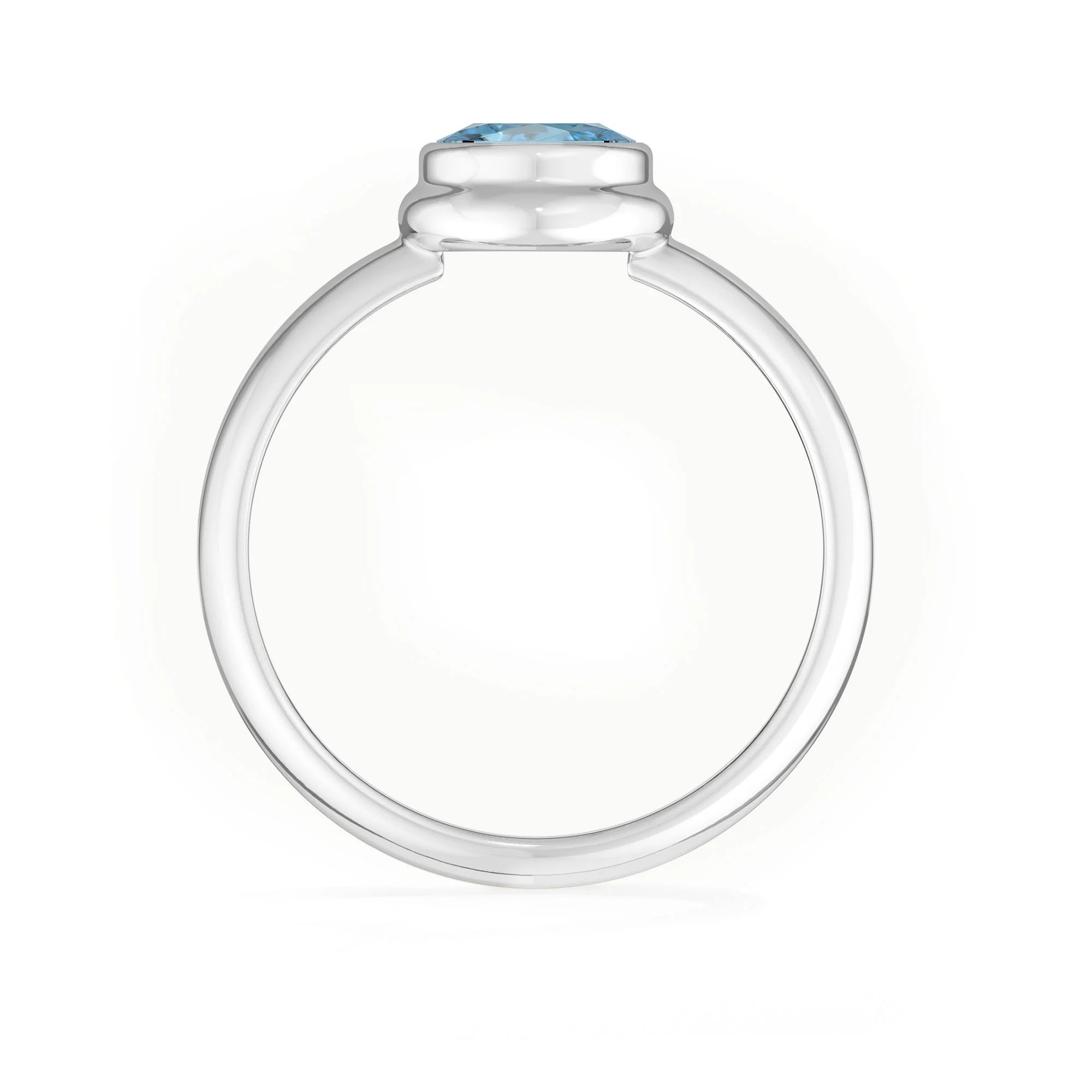 swiss blue topaz bezel-set ring