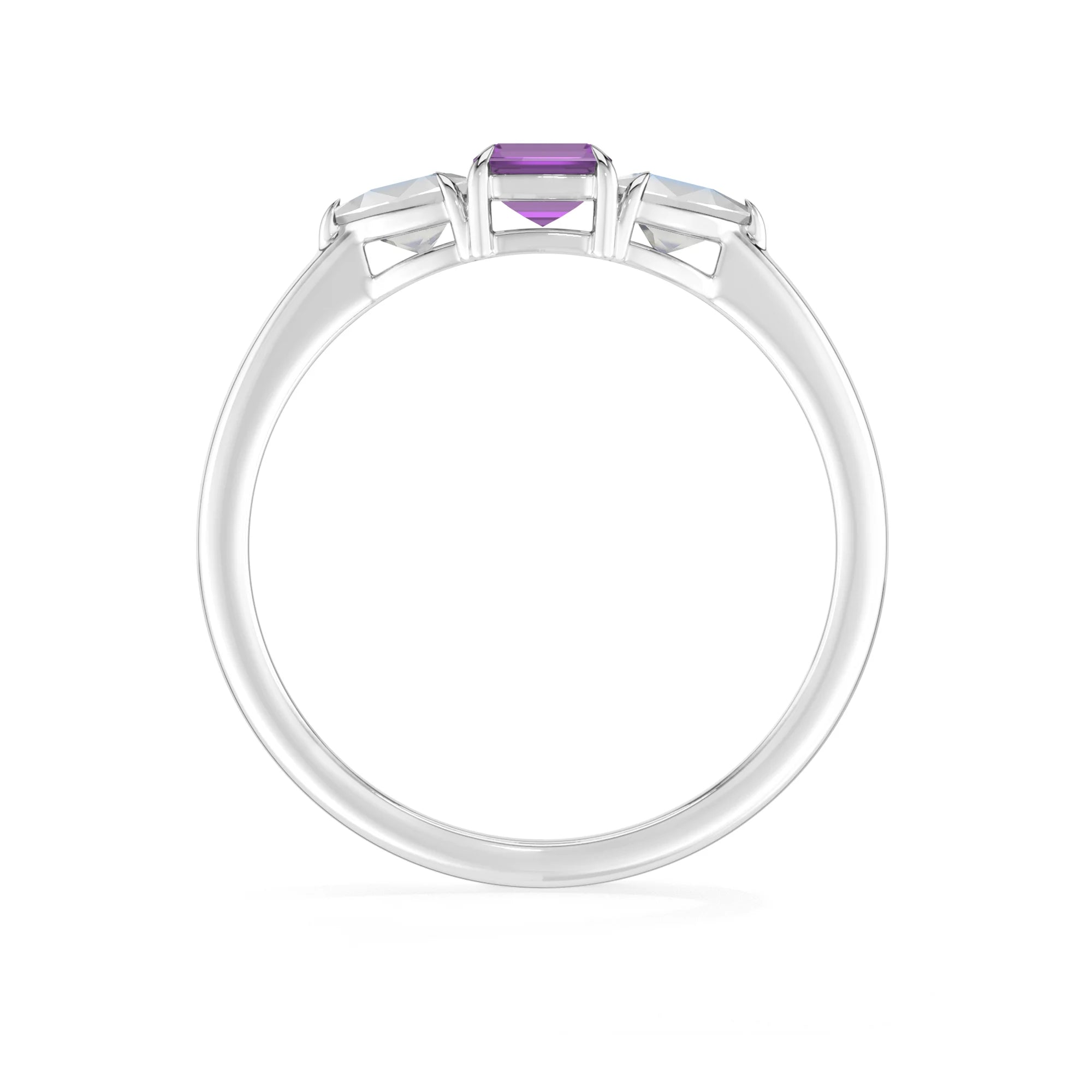 natural amethyst ring