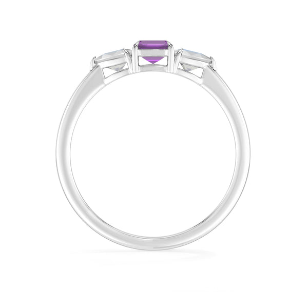 natural amethyst ring