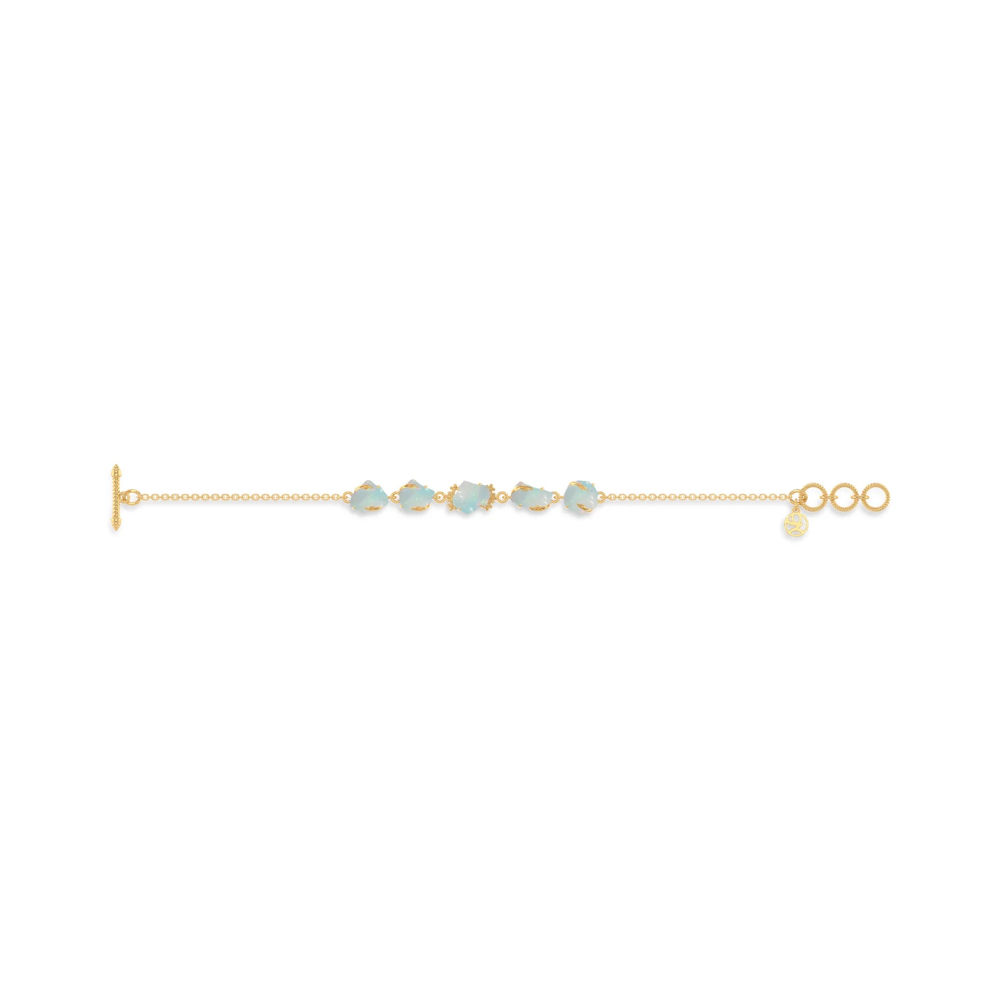 ethiopian opal rough bracelet