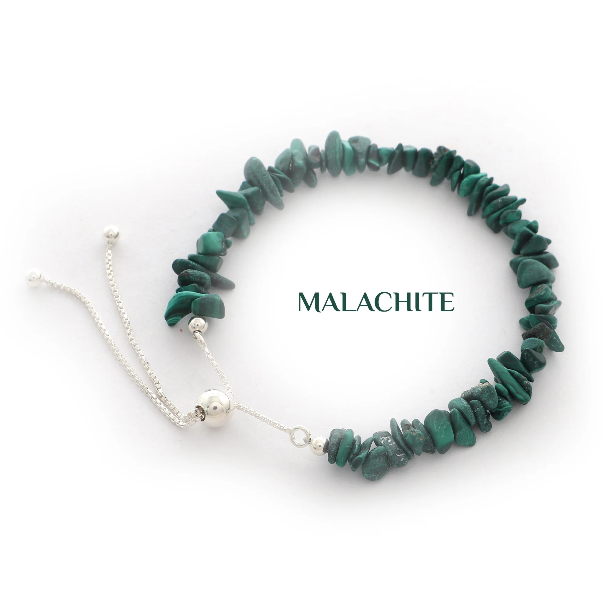 malachite rough bracelet