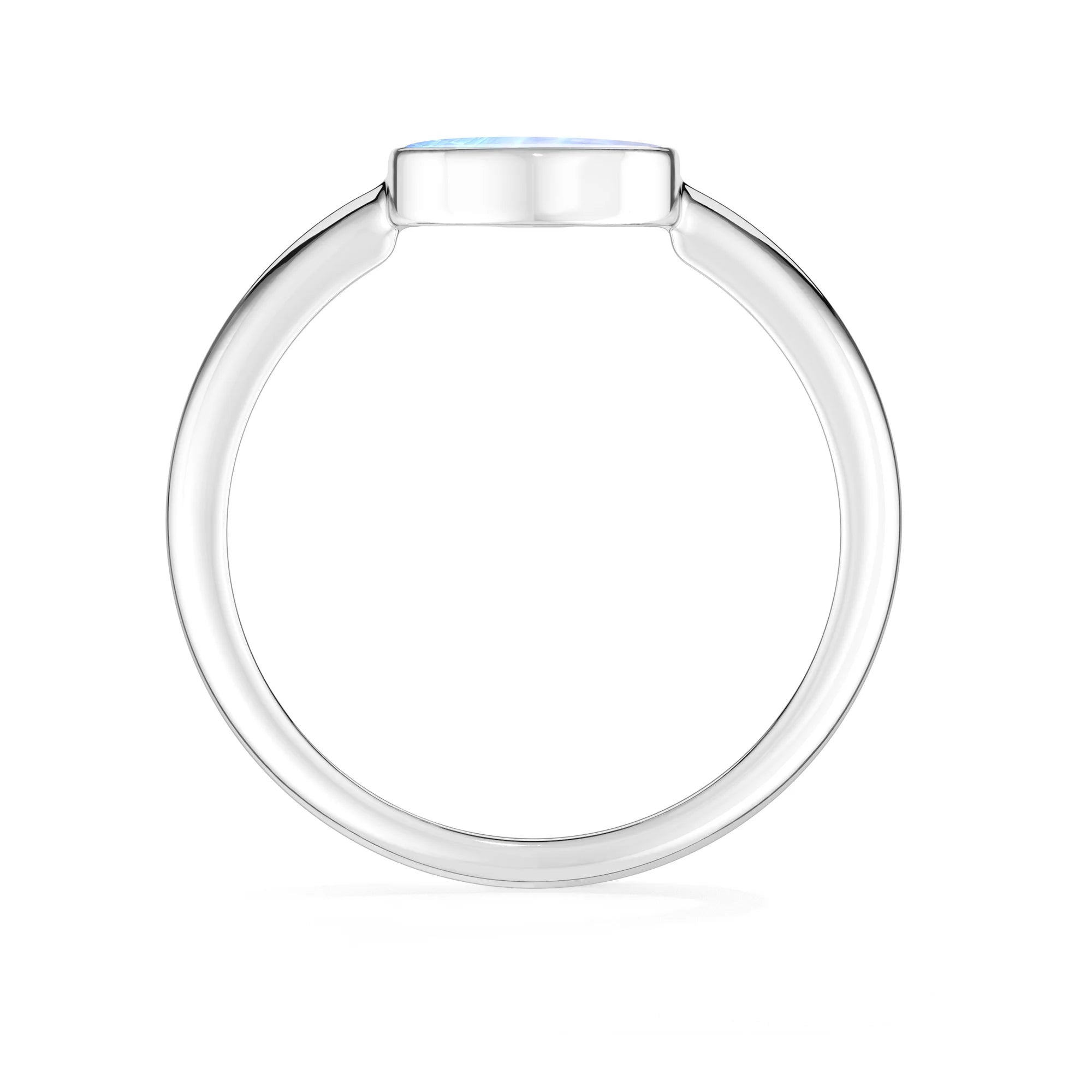 pink spiny-oyster bezel-set ring